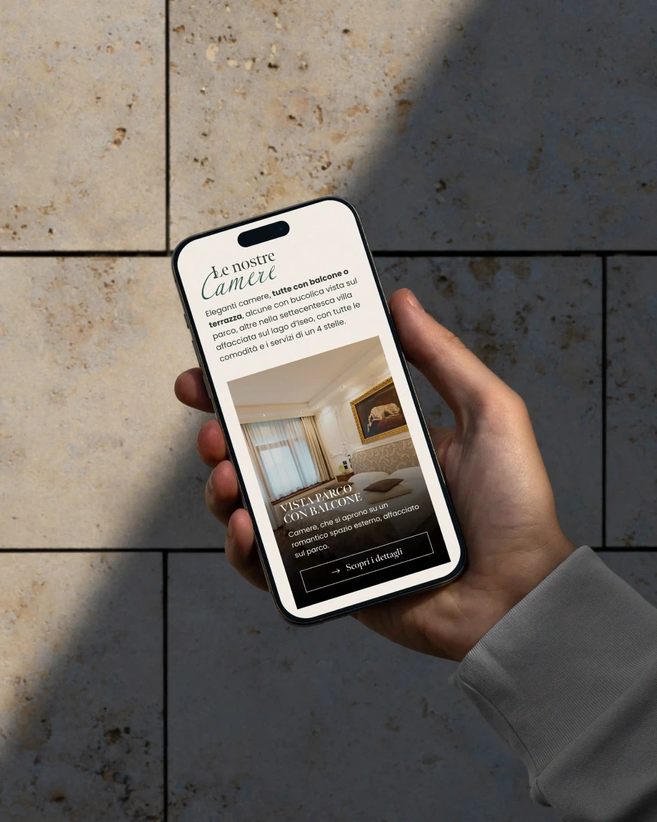 Caso studio sviluppo sito web per I Due Roccoli con design personalizzato e architettura responsive