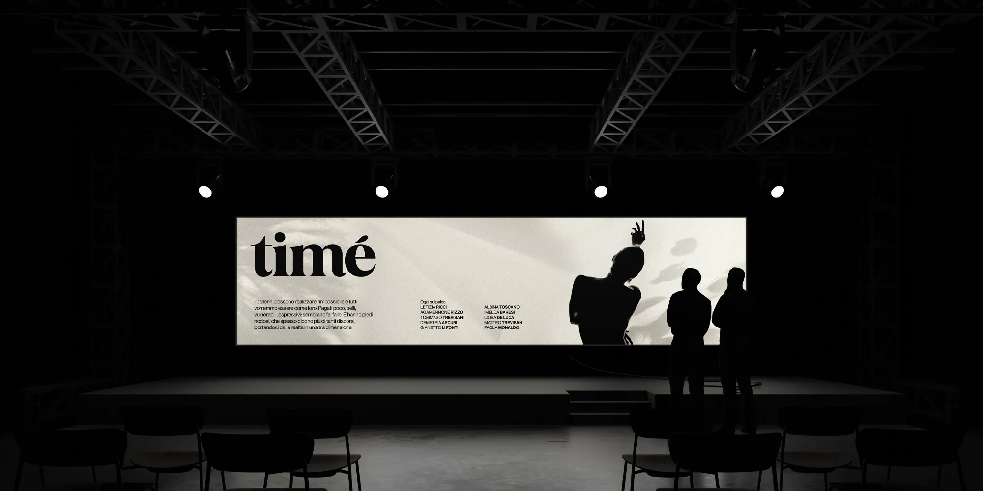 Brand identity Timé - applicazione su materiali