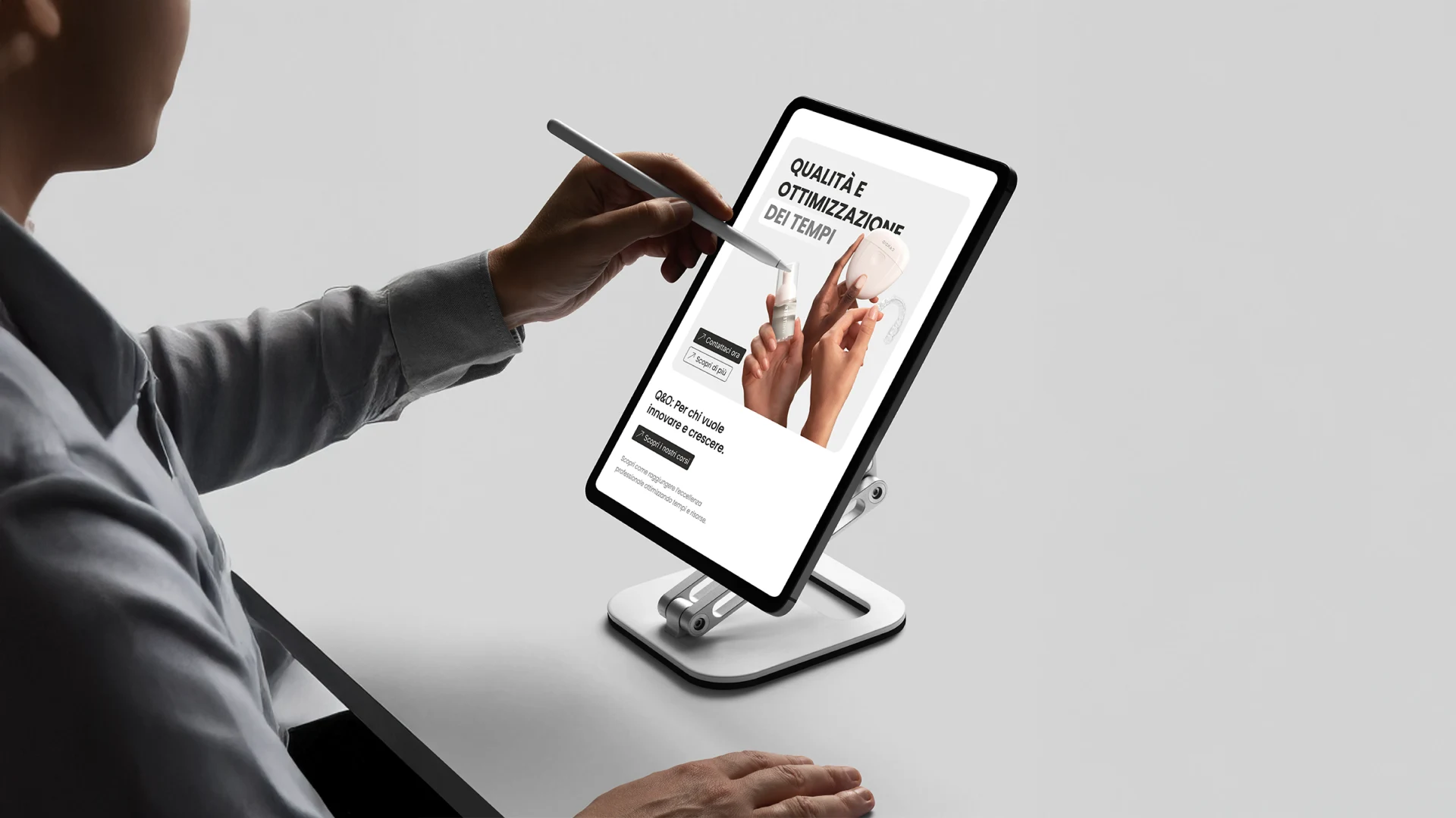 Web design e UI/UX per siti aziendali con layout moderno e interfaccia utente ottimizzata